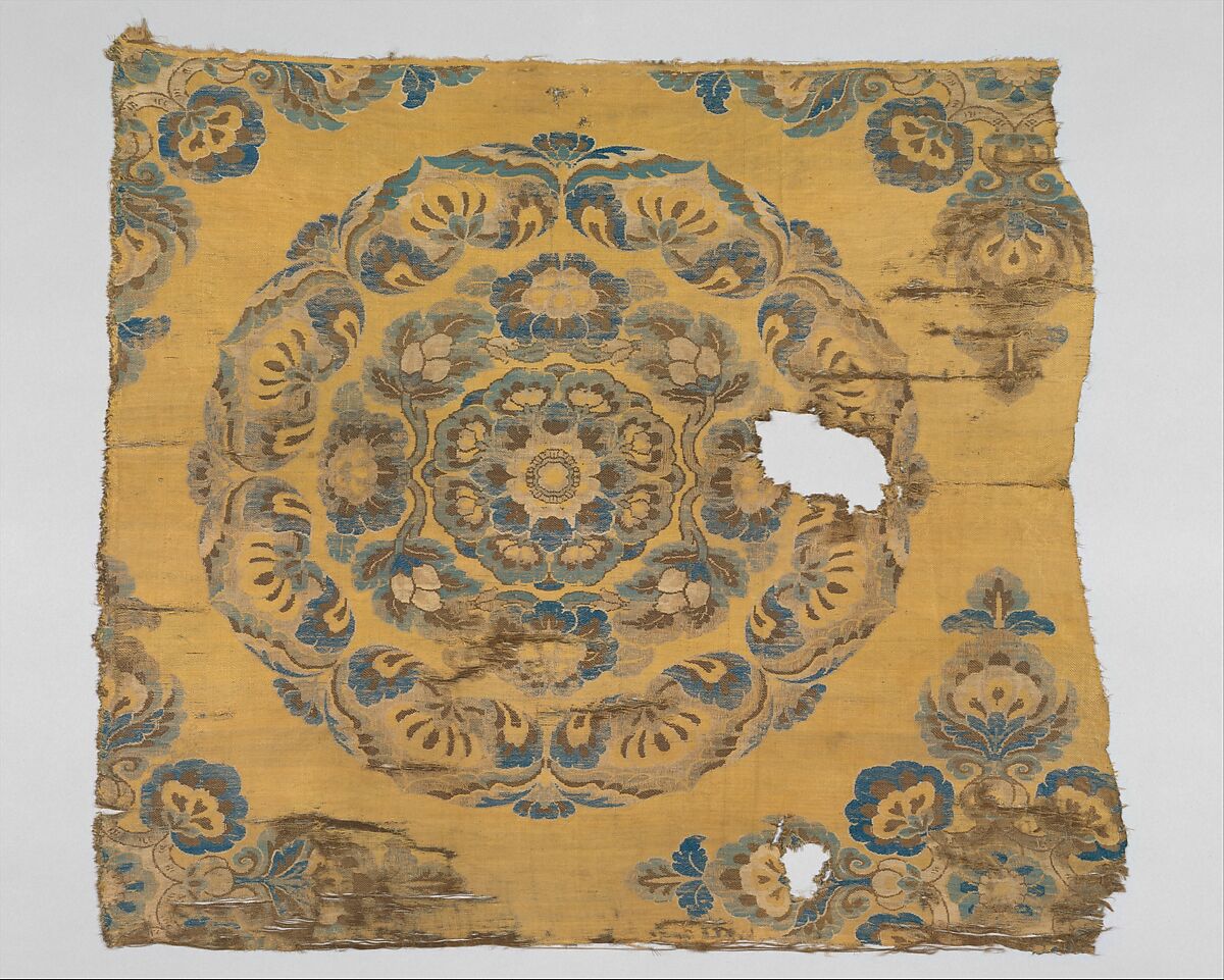 Textile with Floral Medallion